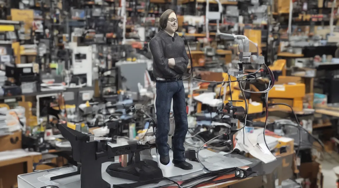 Image similar to vinil scale figure of Linus Torvalds, photo product