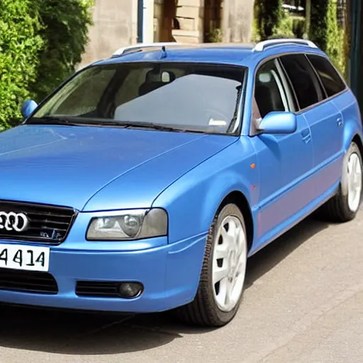 Prompt: A court hearing with the defendant Denim Blue Audi A4 B6 Avant (2002) being accused of having bludgeoned a prostitute to death with a Grillmax Panini Maker