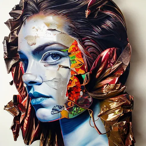 Image similar to a sculpture of Planet Earth, by Sandra Chevrier