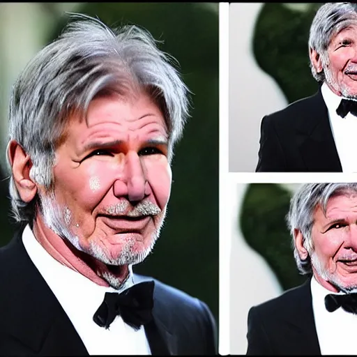 Image similar to high speed photos of harrison ford sneezing