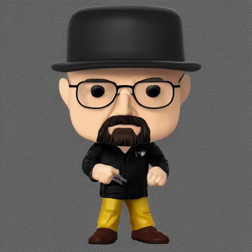 Image similar to plastic walter white as a funko pop character