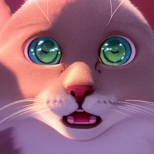 Image similar to a wholesome animation key shot of a burmese cat, studio ghibli, pixar and disney animation, sharp, rendered in unreal engine 5, anime key art by greg rutkowski, bloom, dramatic lighting