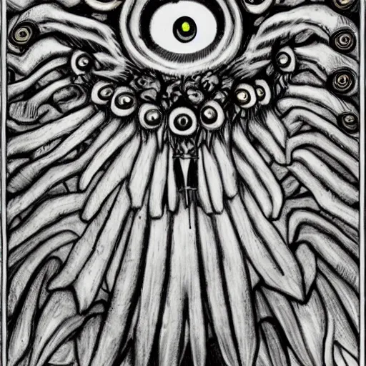 Prompt: many - eyed seraphim