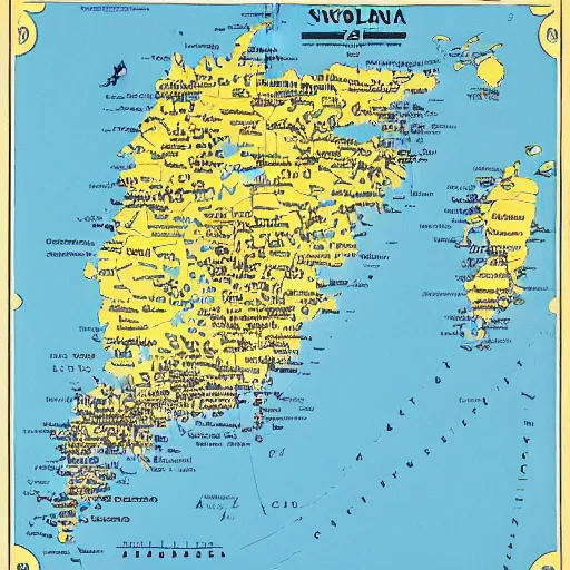 Image similar to A detailed map of Sweden