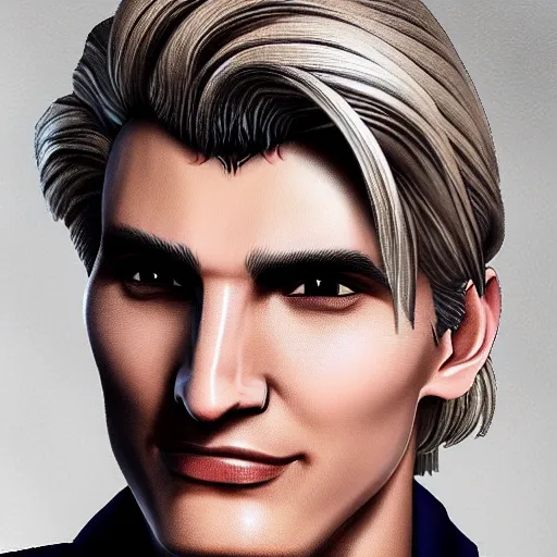 Image similar to closeup of handsome gigachad XQC as a GTA character in a loading screen