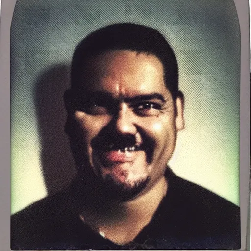 Prompt: Polaroid photo of el diablito loteria character, studio