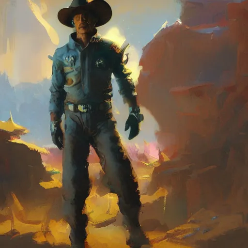 Image similar to space cowboy by craig mullins