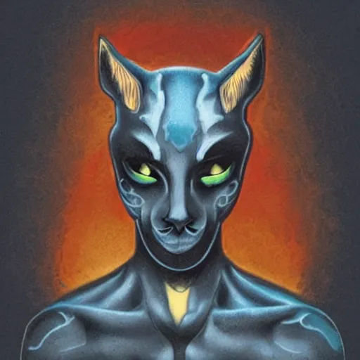 Image similar to the dark god of cats