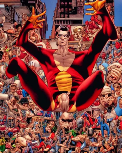 Image similar to plasticman by glenn fabry