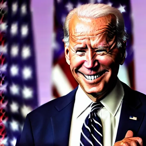 Image similar to president joe biden as the joker