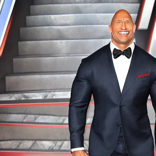 Image similar to dwayne johnson entering entrances of wwe as spiderman