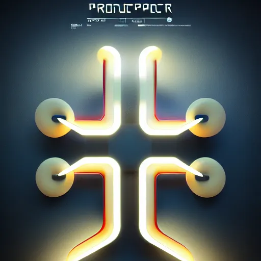 Image similar to symmetry product render poster, hamburger, timetravel scifi glowing lights intricate elegant highly detailed artstation concept art smooth