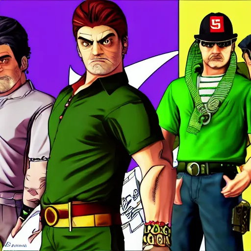 Image similar to jojo joestar in gta5 box art