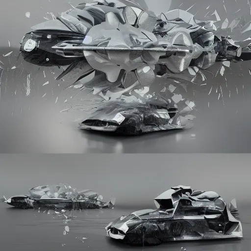 Image similar to car Ash Thorp khyzyl saleem car on the coronation of napoleon : medium size : in oil liquid, organic architecture small size forms structure : 7, u, x, y, o medium size forms: Kazimir Malevich forms : zaha hadid architecture forms: brutalist medium size forms: keyshot, unreal engine 5, high reflections oil, liquid high glossy, high specularity, ultra detailed, 4k, 8k, 16k