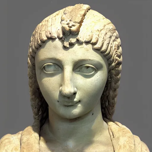 Prompt: roman sculpture of cleopatra