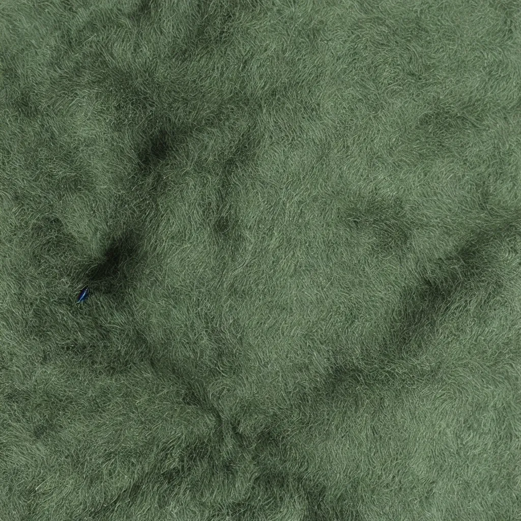 Image similar to fur texture, simular dark green very short fur material