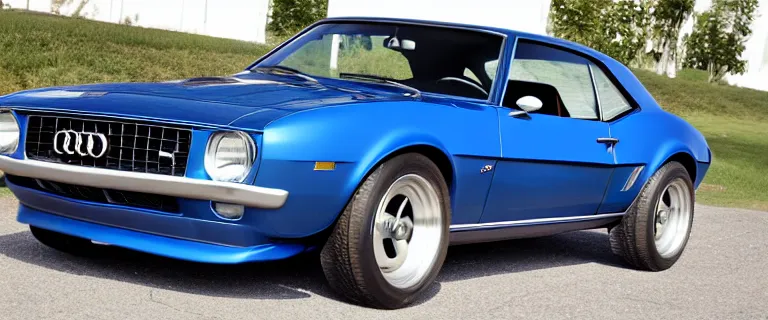 Image similar to denim blue audi camaro b 1 ( 1 9 6 9 )