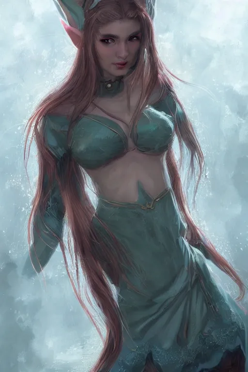 Image similar to A beautiful Elf woman by WLOP