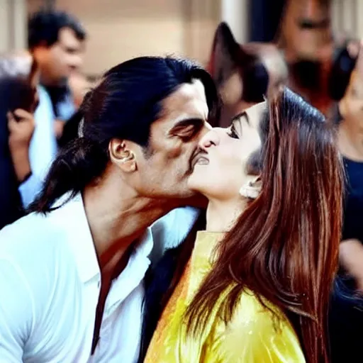 Image similar to kareena kapoor kissing arjun rampal