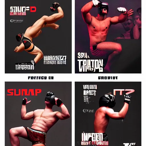 Image similar to wrestlers wearing vr headsets, vr goggles, shrugging, shrugging arms, tap out, fight club, tapping out, minimalistic, trending on art station, poster art by grzegorz domaradzki