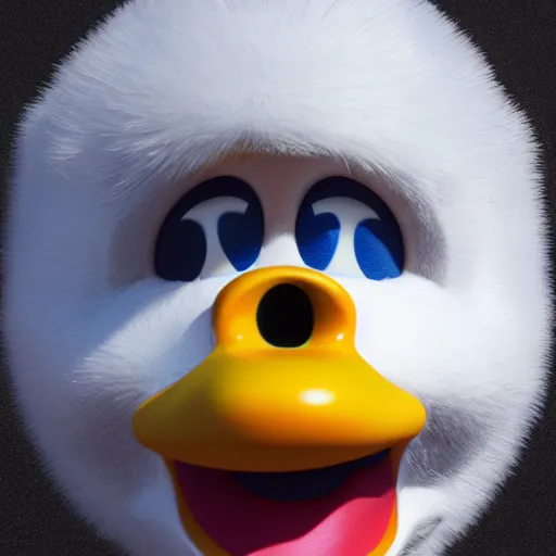 Image similar to donald duck is very sick, portrait, photorealism, octane render, 3 d, hyper detailed.