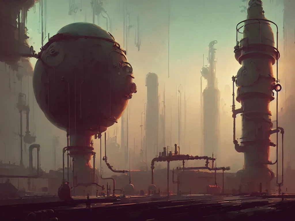 Prompt: steampunk nuclear reactor by atey ghailan, ismail inceoglu, michal lisowski, artstation, volumetric light, high detail, perfect, dystopian, concept art, hdr, 4 k