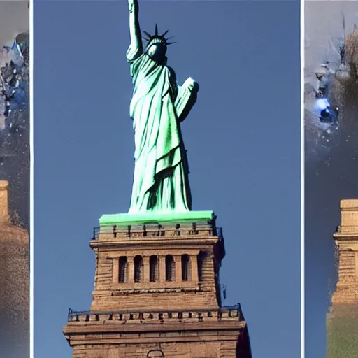 Prompt: picture of the liberty statue, ultra-realistic graphics