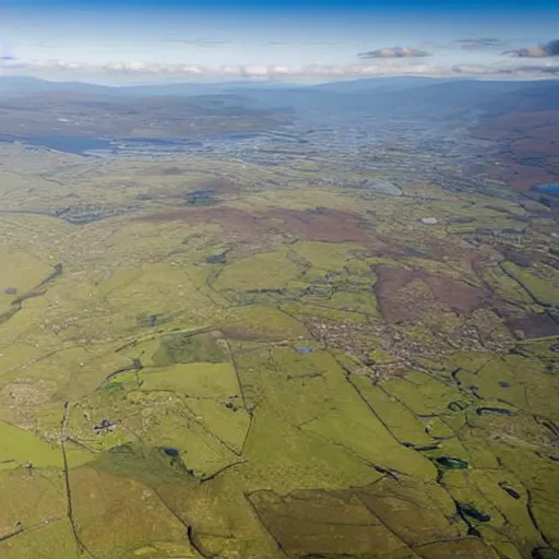 Image similar to mourne mountains aerial view