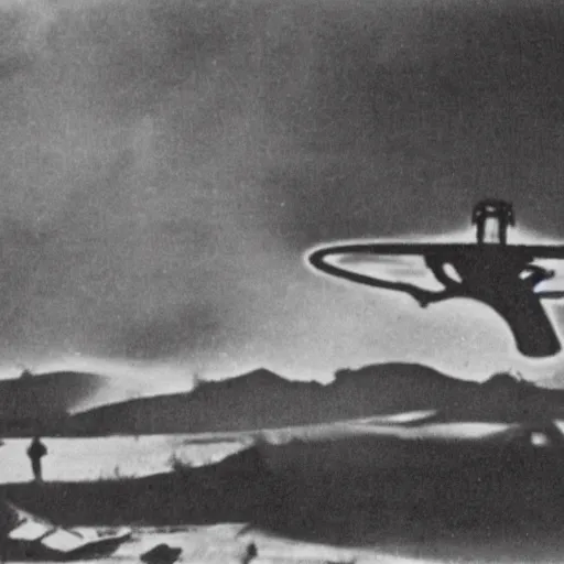 Prompt: 1 9 4 0's photo of the roswell ufo crash