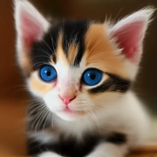 Image similar to a cute baby calico kitten