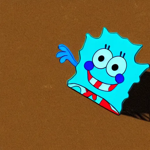 Image similar to blue spongebob