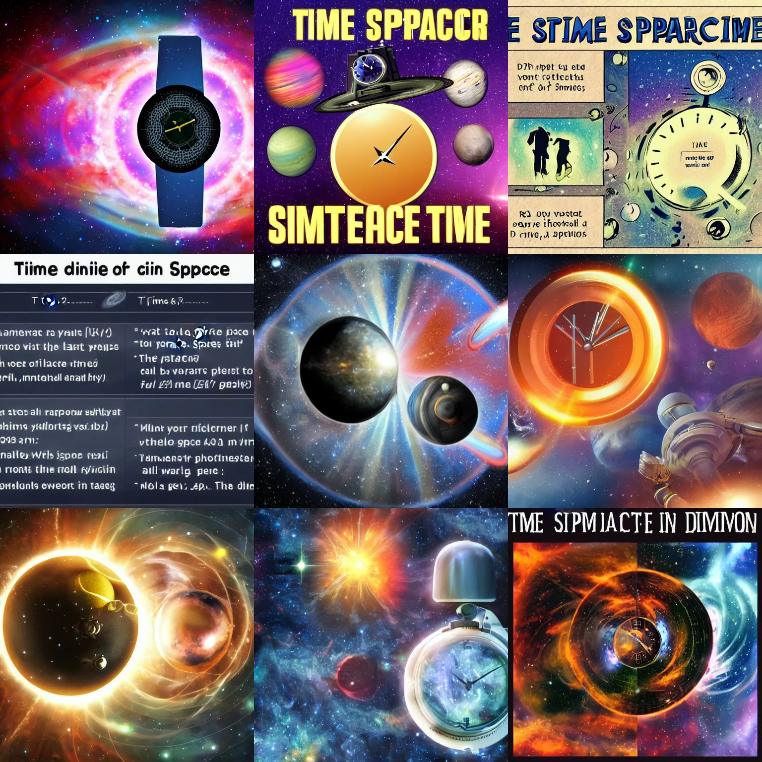 Prompt: time and relative dimension in space