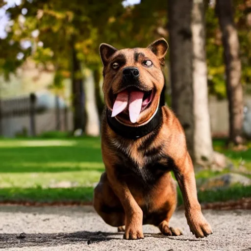 Image similar to man barking like a dog