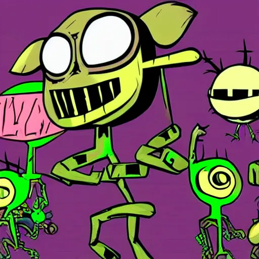 Prompt: Invader Zim gta San Andreas loading screen