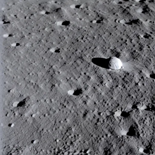 Image similar to Apollo astronaught walks along the Moon\'s surface with the Earth clearly visible in the sky.