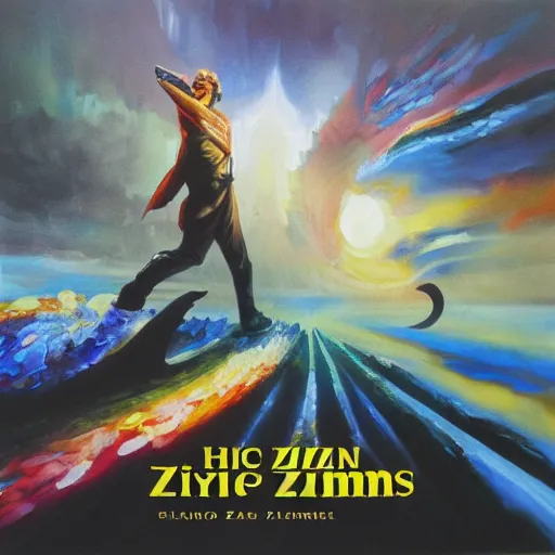 Prompt: a painting depicting a visual representation of hans zimmers epic soundtracks