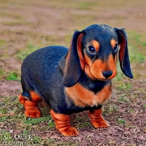 Prompt: dachshund rabbit hybrid