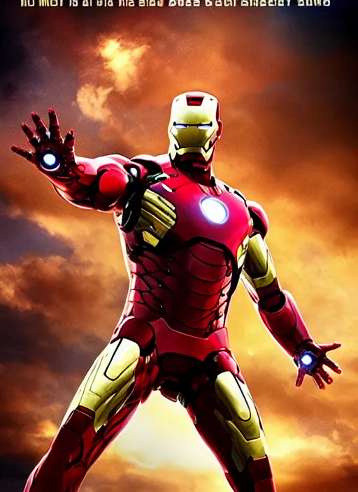 Image similar to chris evans as iron man, movie poster, photo