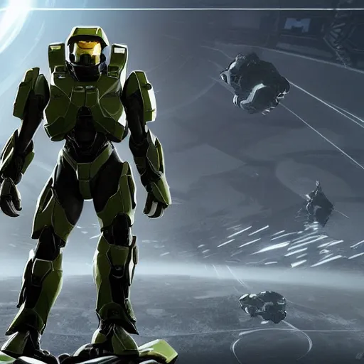 Image similar to a photo of a male android in halo reach