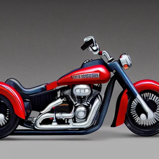 Image similar to a fisher price harley davidson