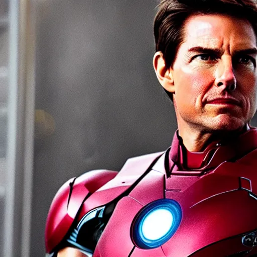 Prompt: tom cruise as Iron Man