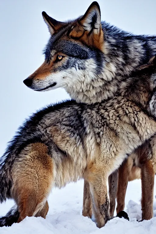 Image similar to wolves in nature