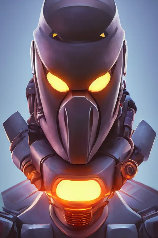 Image similar to epic mask helmet robot ninja portrait stylized as fornite style game design fanart by concept artist gervasio canda, behance hd by jesper ejsing, by rhads, makoto shinkai and lois van baarle, ilya kuvshinov, rossdraws global illumination radiating a glowing aura global illumination ray tracing hdr render in unreal engine 5