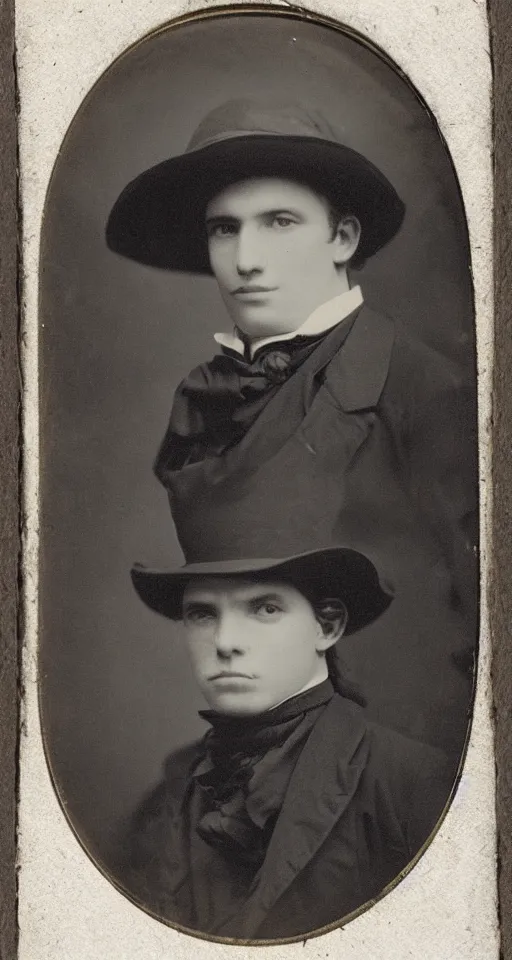 Prompt: daguerreotype portrait of a honey badger in suit and hat, vintage style, wet collodion, stempunk, sepia, monochrome black and white, artistic photo from late xix century, high resolution