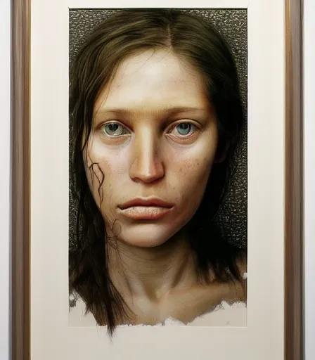 Prompt: a high quality, high detail, photorealistic portrait of a beautiful girl man by james nachtwey and lucian freud, zdzisław beksinski