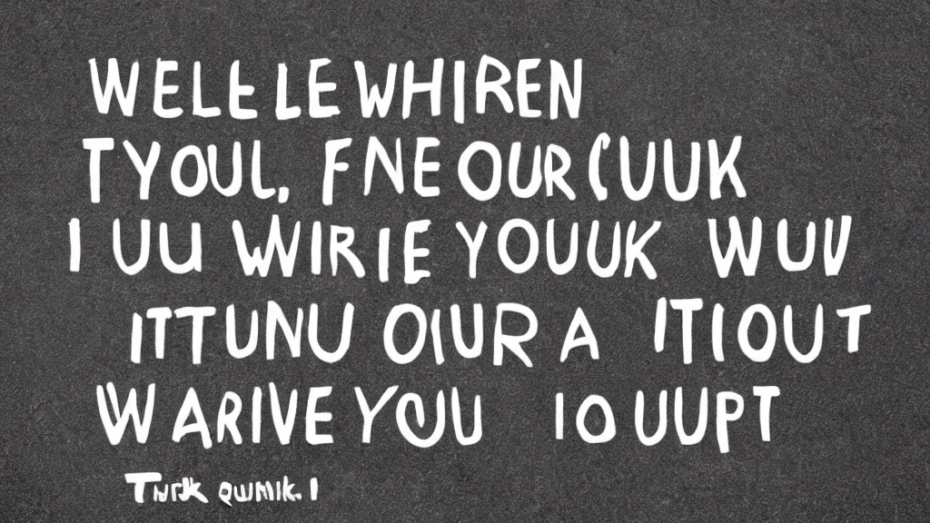 Prompt: When you feel like quitting, think about where you started