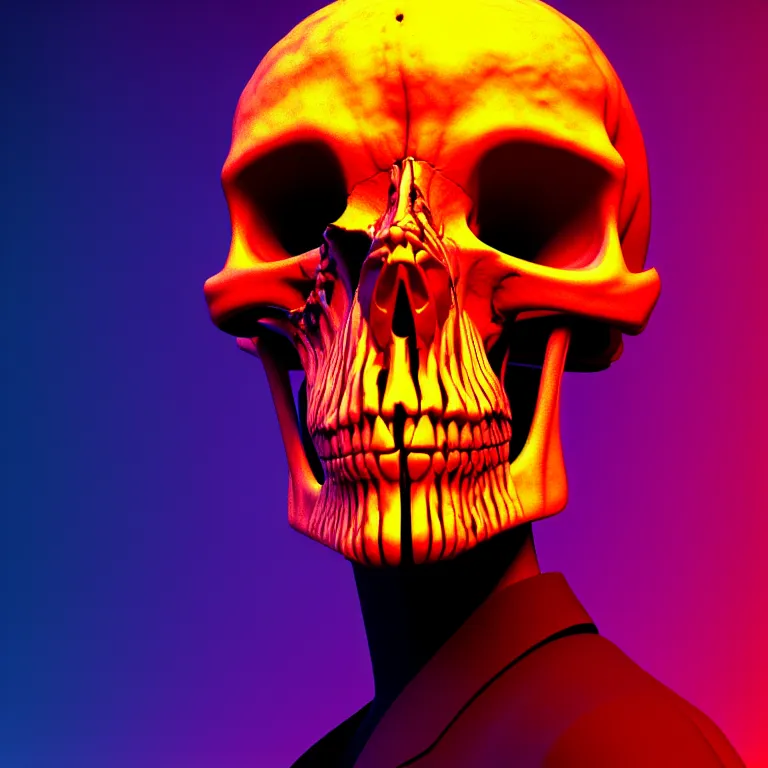 Prompt: a photo of a man with an open skull. cult dystopian neon environment, intricate, elegant, highly detailed, rule of thirds, digital sculpture, artstation, 8 k rendering, ray tracing, by salvador dali and david cronenberg