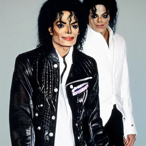 Prompt: michael jackson with 2 heads