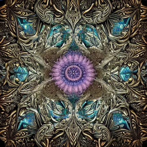 Image similar to a beautiful soap carving of a sprawling intricate fractal populated by mandelbrot fractals by android jones, unreal engine, octane render, carving, sculpture, volumetric lighting, dynamic lighting, dramatic lighting, high contrast, concept art, carved marble, opalescent, sacred geometry, religious, magic realism, catholicpunk, stark, trending on artstation