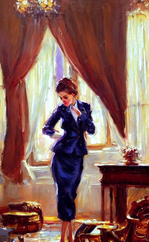 Image similar to Business woman. by Konstantin Razumov, horror scene, highly detailded